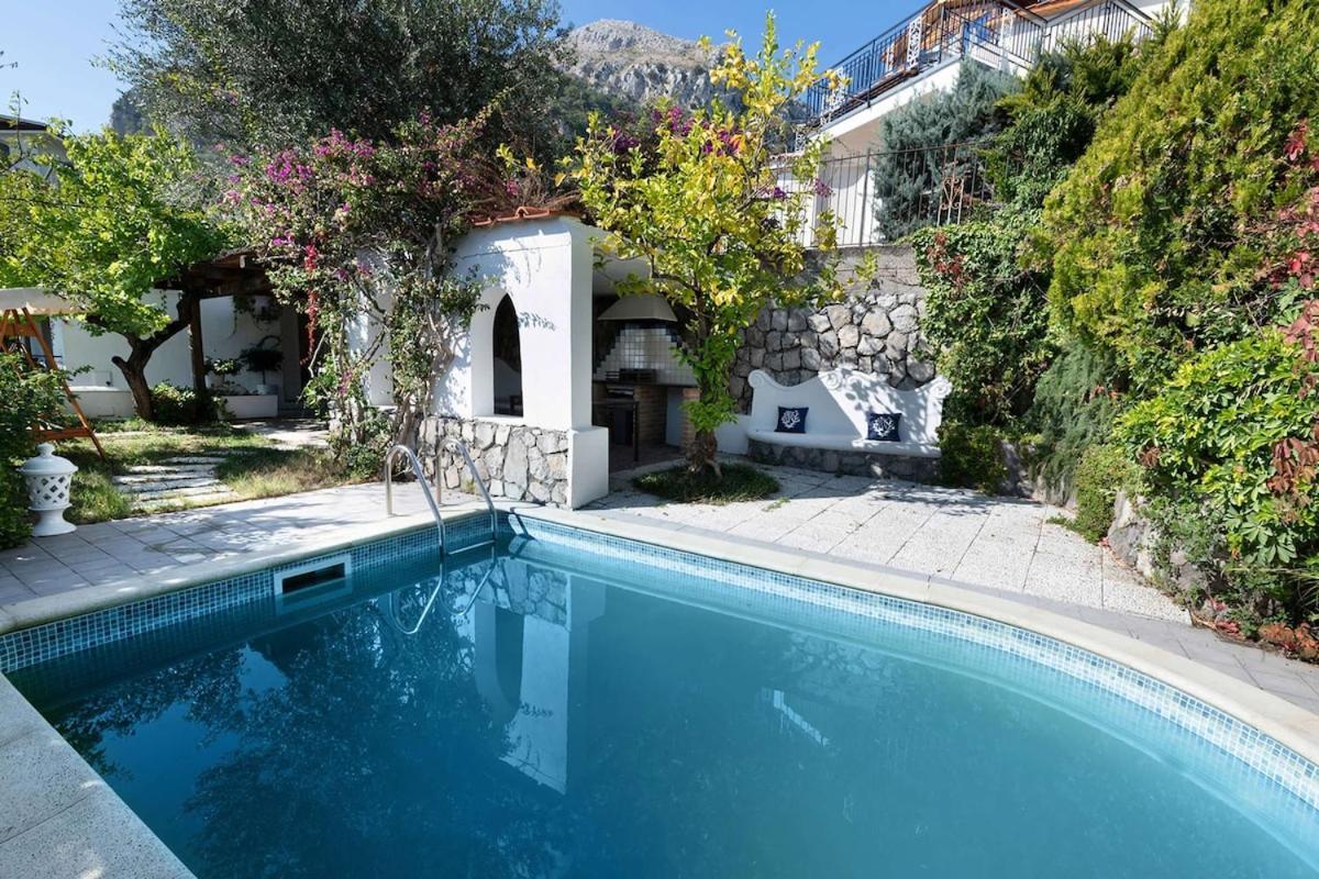 Villa Marinella Close To The Sea With Private Pool Nerano Esterno foto